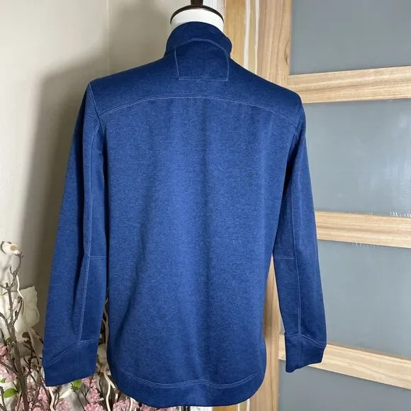 Nike Golf  Tour Quarter Zip Sweater Men’s M Navy Blue Pullover Athletic - Picture 6 of 9